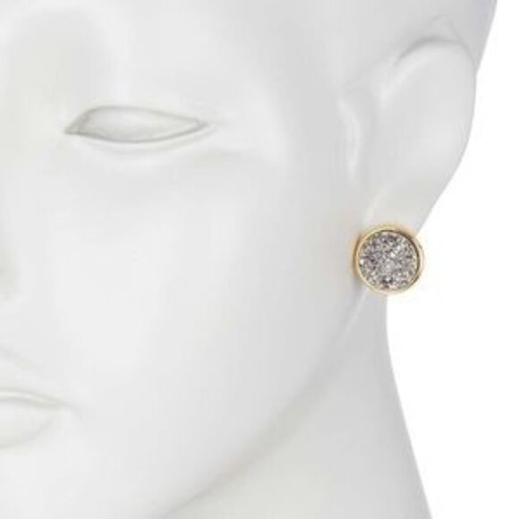 GORJANA |Astoria Druzy Large Stud Earrings NWOT - Picture 2 of 2